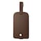 Dacasso Chocolate Brown Leather Luggage Tag AG-3498 - alternate 2